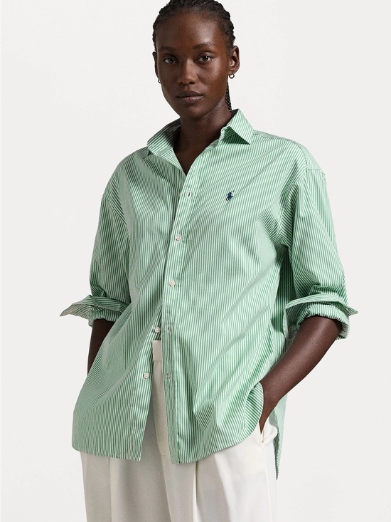 Ralph Lauren Tops - Ralph Lauren Striped Button Down Shirt Sz Large